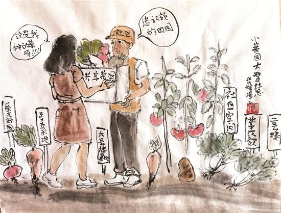华峰漫画丨小菜园大智慧