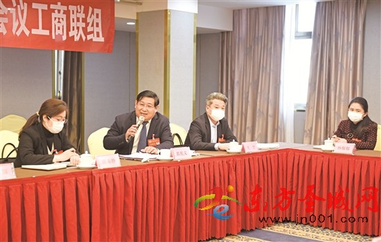 工商联组政协委员在讨论报告